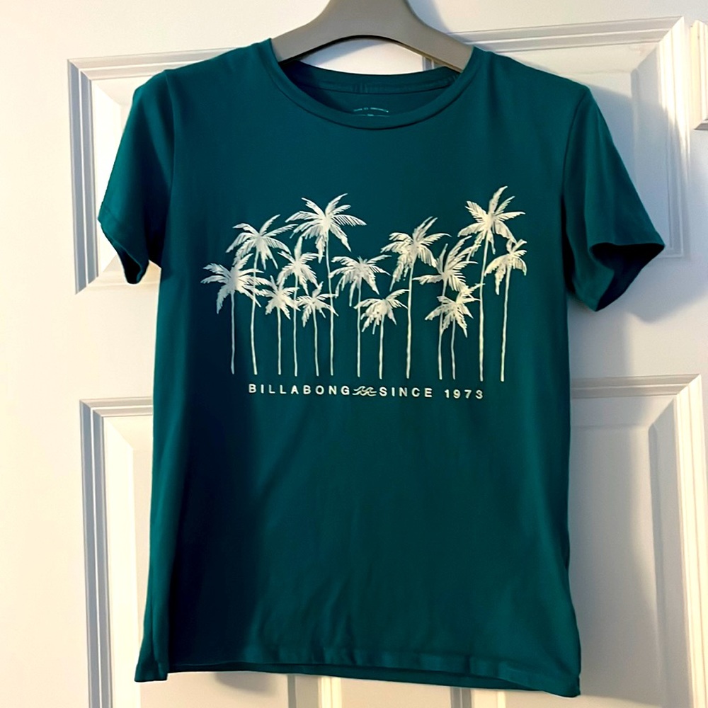 Billabong, teal T-shirt size XS